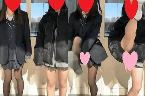 ふざけてたら見えちゃった Vol.75