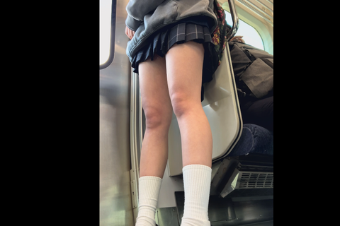 JKトレイン　ムチムチの太ももに挟まれたい その6