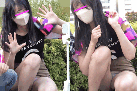 アイドルライブ前のうきうきJDTikTokに夢中でまん肉も...