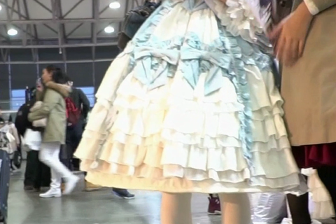 高画質 アジア圏のコスプレ逆さ41