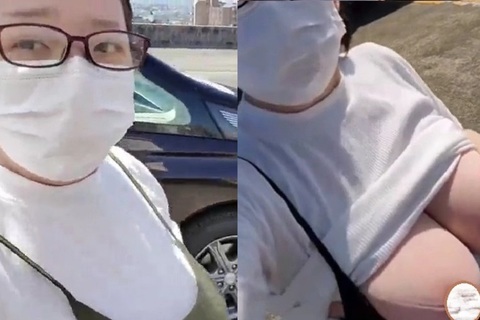 昼間の屋上で連続噴射しちゃう