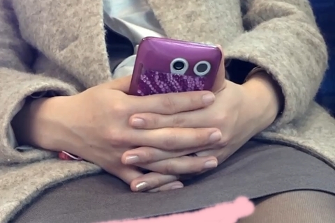 【黒タイツ】真面目系OLの対面チラ Vol.1