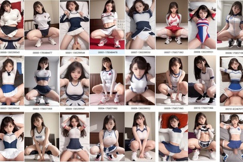 チアリーダー若い女性