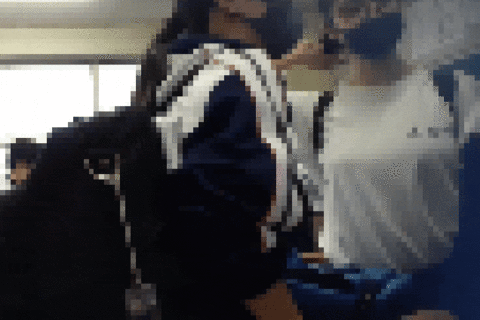 巨乳メガネ陰キャ少女の体育着姿3