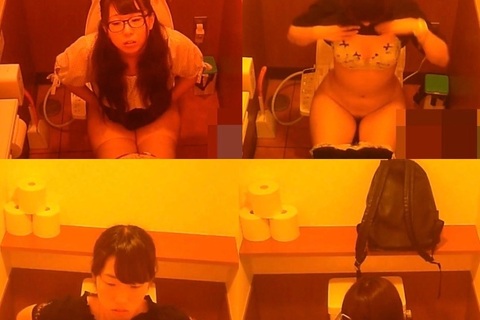 某ファミレス、女の子たちの排泄映像【全5名】