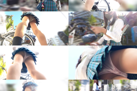 駐輪場に現れる超絶美少女に密着！！