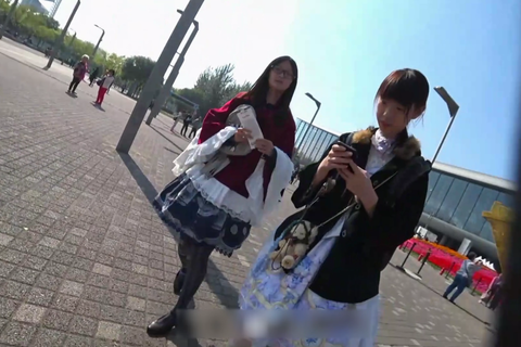 高画質 アジア圏のコスプレ逆さ19