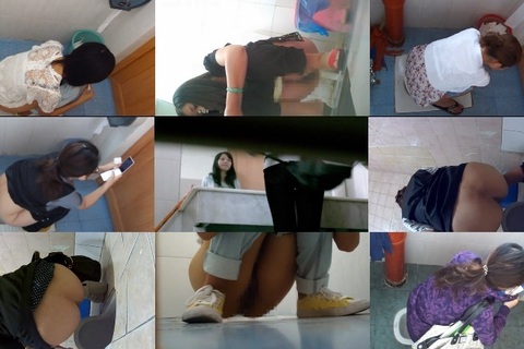 和式トイレで撮られた女神たち♥