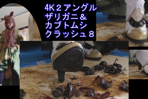 ２アングル高画質４Kめいちゃんのコスプレブーツでザリ、カブ...