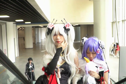 高画質 アジア圏のコスプレ逆さ44