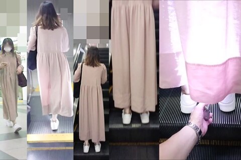 逆さの決定的瞬間！ロンスカ姉さん