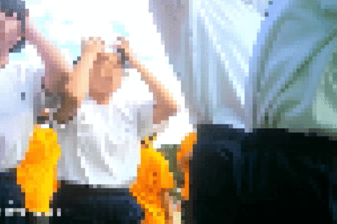 バレー部少女たちの体育着姿