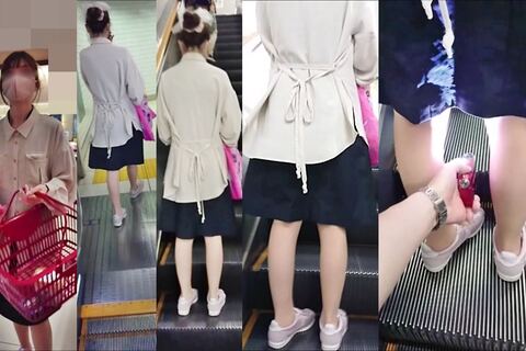 逆さの決定的瞬間！落ち着いた感じの女子たち