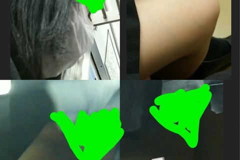 逆さパン◯ゲット～jk太もも先っちょ覗き～