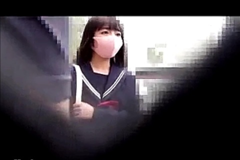 【流出映像・素人投稿】電車内ちかん報告　JK制服編　約24分